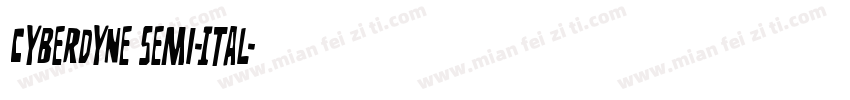Cyberdyne Semi-Ital字体转换